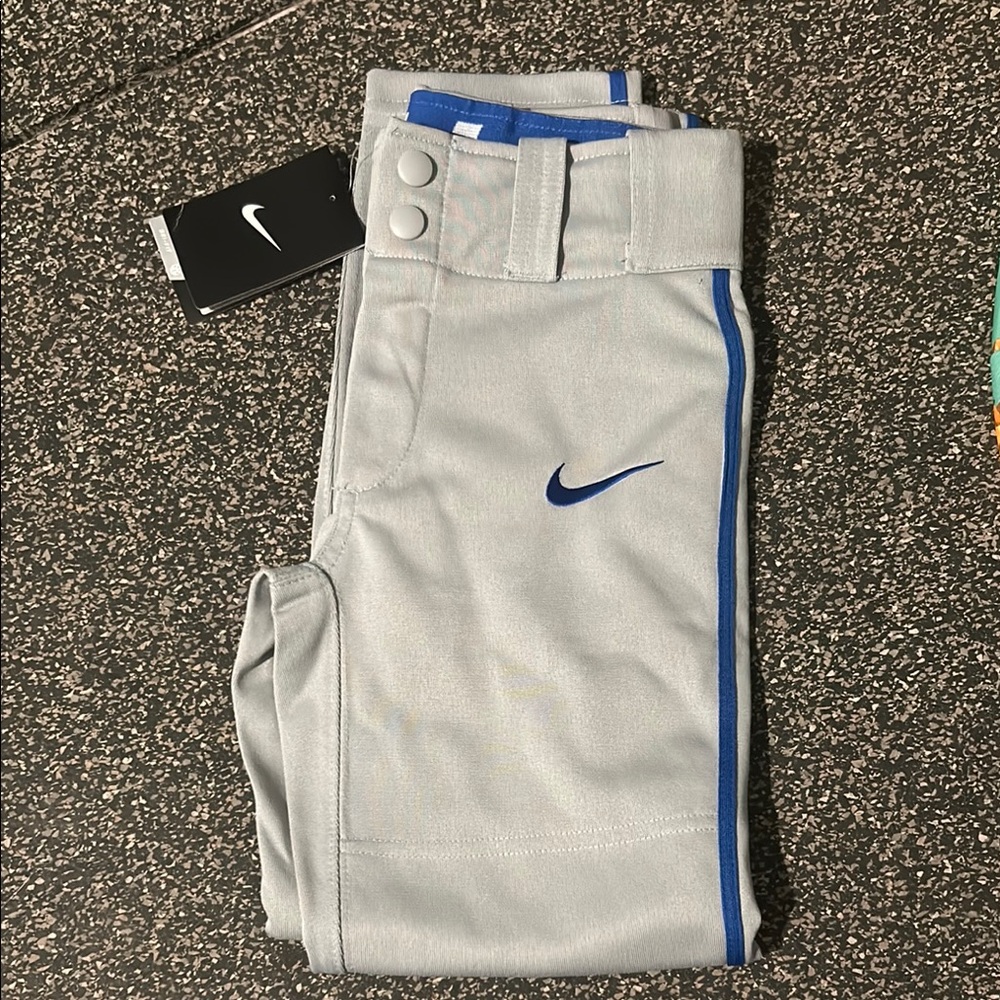 Nike Kids Gray Athletic Bottoms Baseball